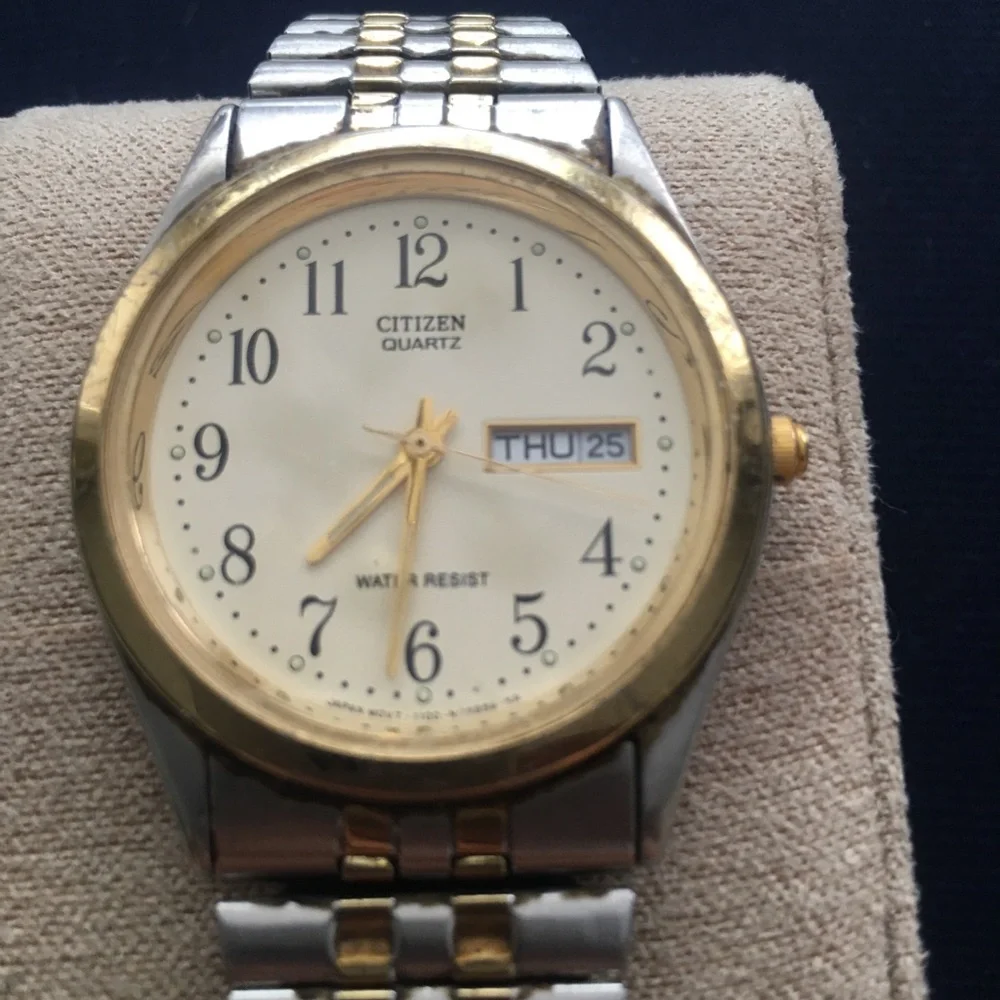 Citizen Two-Tone Gold & Silver Men’s Quartz Watch - Champagne Dial